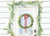 Breezeway Wreath Folded Note Christmas Card